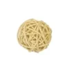 BOULE DECO EN ROTIN D.3.5CM X6 PIECES NATUREL