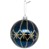 BOULE DE NOEL BLEU ABEILLE OR 8CM