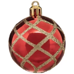 BOULE DE NOEL 50MM X15 PIECES LISSE DECO DELICE