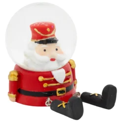 BOULE DE NOEL NEIGE LUTIN ASSIS D.4.5CM