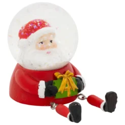 BOULE DE NOEL NEIGE LUTIN ASSIS D.4.5CM