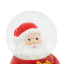 BOULE DE NOEL NEIGE LUTIN ASSIS D.4.5CM