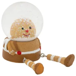 BOULE DE NOEL NEIGE LUTIN ASSIS D.4.5CM