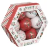 BOULE DE NOEL PAPIER 75MM X7 PIECES ATELIER