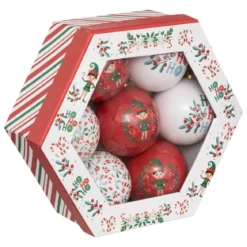 BOULE DE NOEL PAPIER 75MM X7 PIECES ATELIER