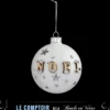 BOULE DE NOEL VERRE NOEL ETOILE 8CM