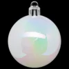 BOULE DE NOEL X5 PIECES BLANC 5CM