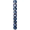 BOULE DE NOEL X9 PIECES BLEU NUIT 6CM