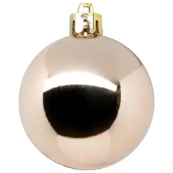 BOULE DE NOEL X9 PIECES NUDE 6CM