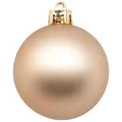 BOULE DE NOEL X9 PIECES NUDE 6CM