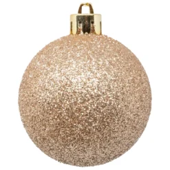 BOULE DE NOEL X9 PIECES NUDE 6CM