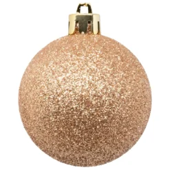 BOULE DE NOEL X9 PIECES NUDE 6CM