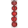 BOULE DE NOEL X5 PIECES ROUGE 5CM