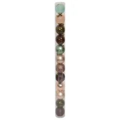 BOULE DE NOEL X12 PIECES SECRETS BOIS 6CM