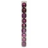 BOULE DE NOEL X9 PIECES VIOLET 6CM