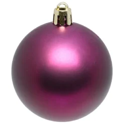 BOULE DE NOEL X9 PIECES VIOLET 6CM