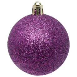 BOULE DE NOEL X9 PIECES VIOLET 6CM