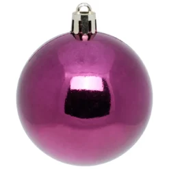 BOULE DE NOEL X9 PIECES VIOLET 6CM