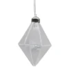 BOULE EN VERRE POLI FOME GEOMETRIQUE ALLONGEE 8CM