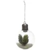 BOULE LED AVEC PINS VERTS 8CM