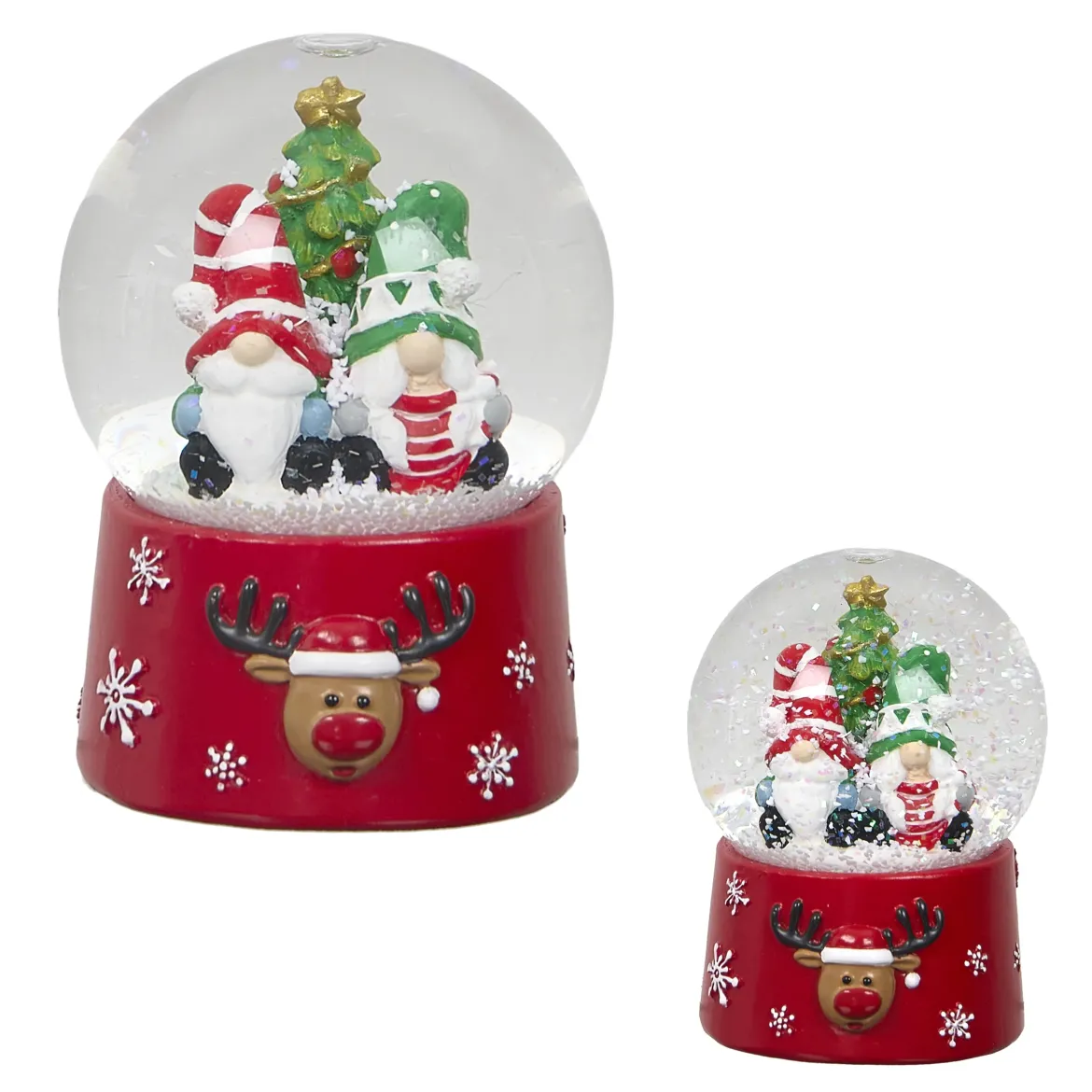 BOULE NEIGE LUTINS H.8.5CM