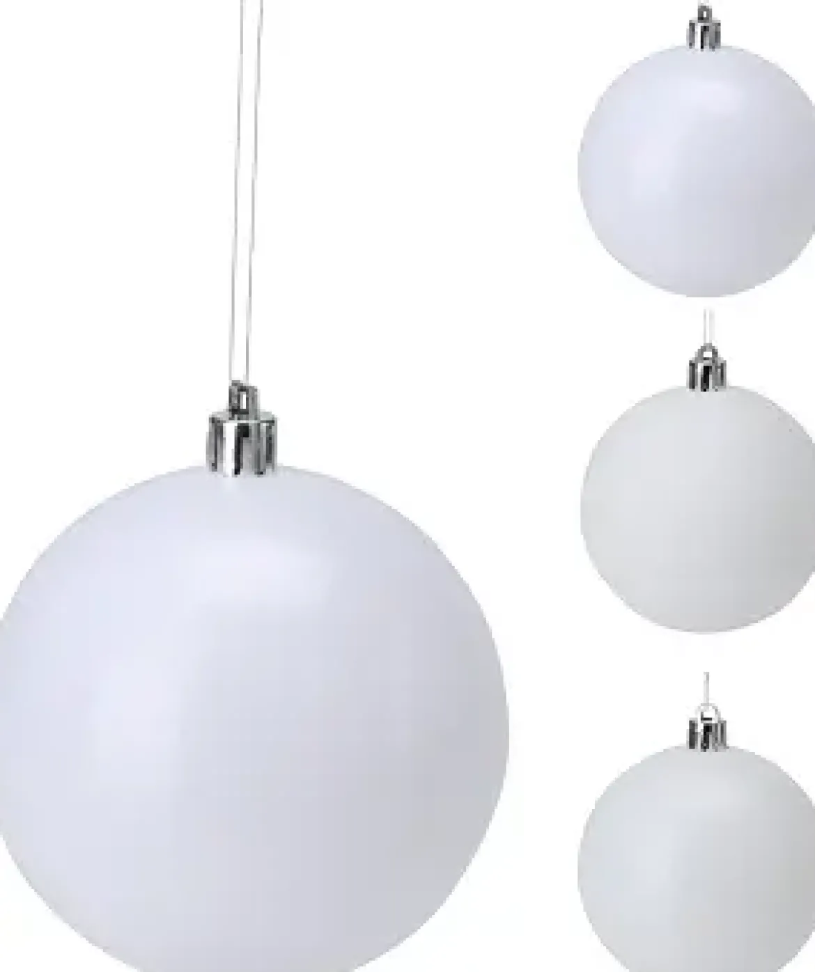 BOULE NOEL BLANC D.14CM