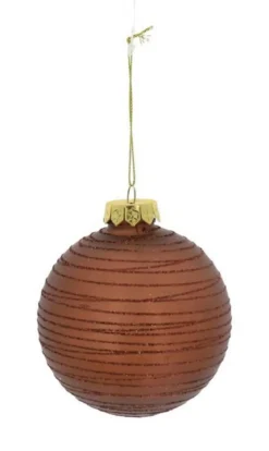 BOULE NOEL COPPER 8CM