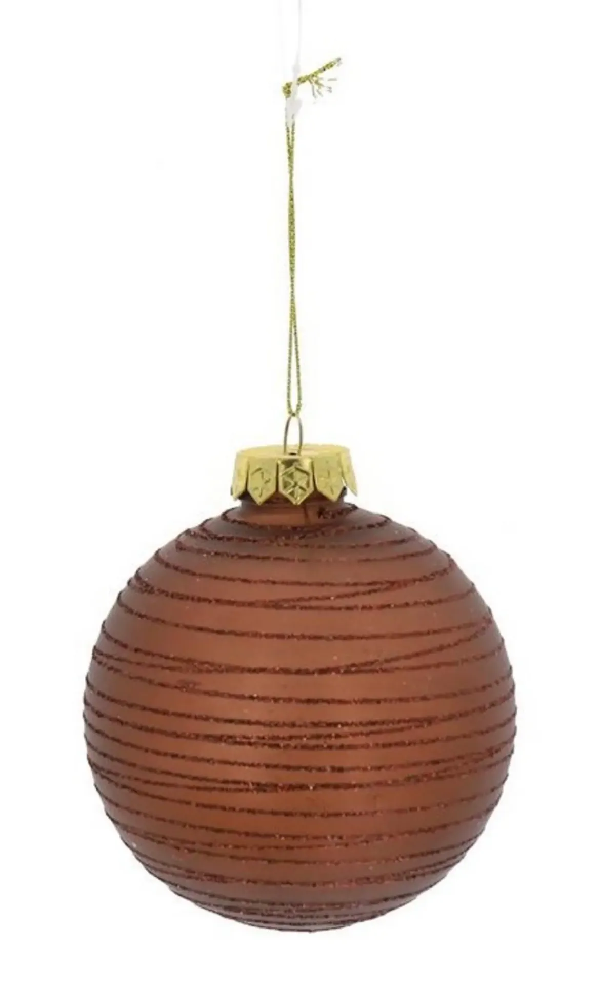BOULE NOEL COPPER 8CM