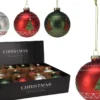 BOULE NOEL D.8CM VERRE