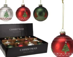 BOULE NOEL D.8CM VERRE