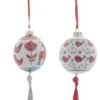 BOULE NOEL OISEAU 8CM