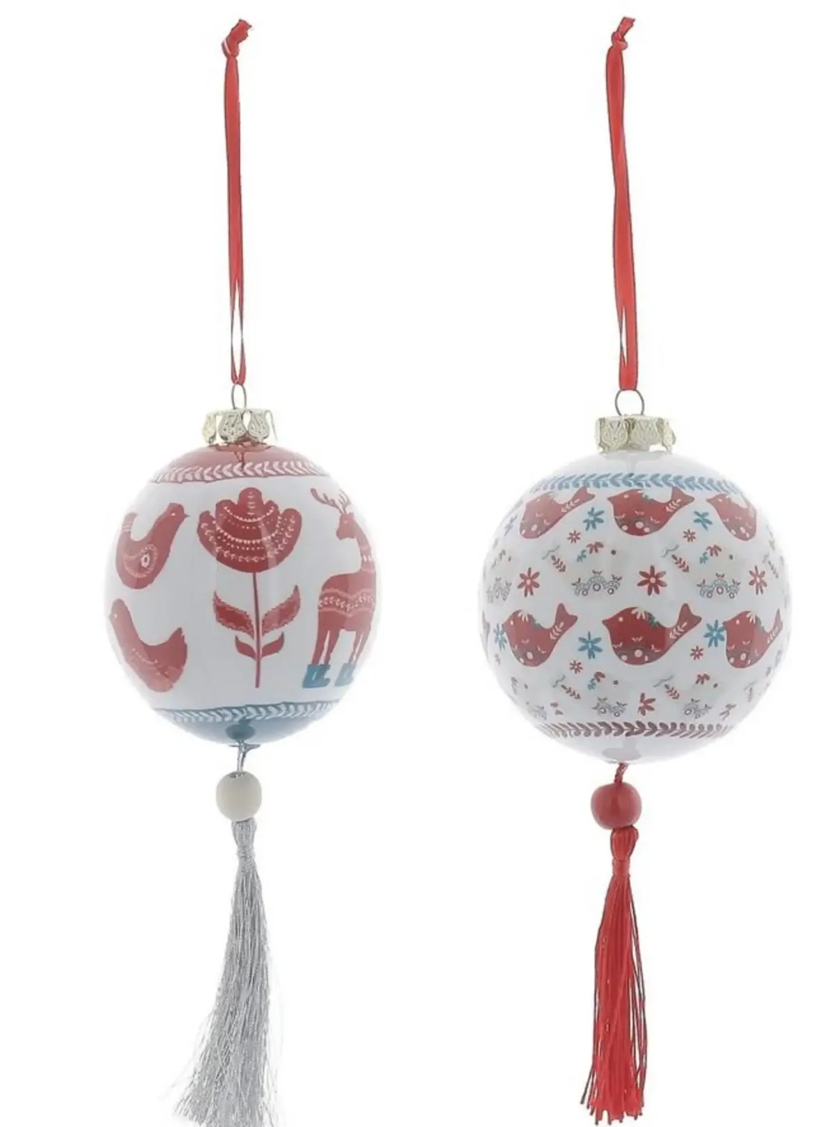 BOULE NOEL OISEAU 8CM