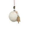 BOULE NOEL PAILETTES VELOURS BLANC
