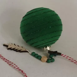 BOULE NOEL PAILETTES VERT