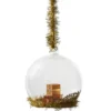 BOULE NOEL VERRE PILE CADEAUX D.8CM