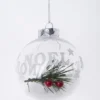 BOULE PLASTIQUE NOEL 8CM