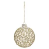 BOULE RONDS ET ETOILES VERRE 10CM