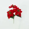 BOUQUET POINSETTIAS H.28CM ROUGE ET BLANC