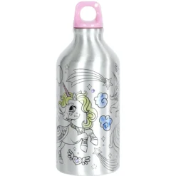 BOUTEILLE DE TRANSPORT A COLORIER LICORNE 55CL