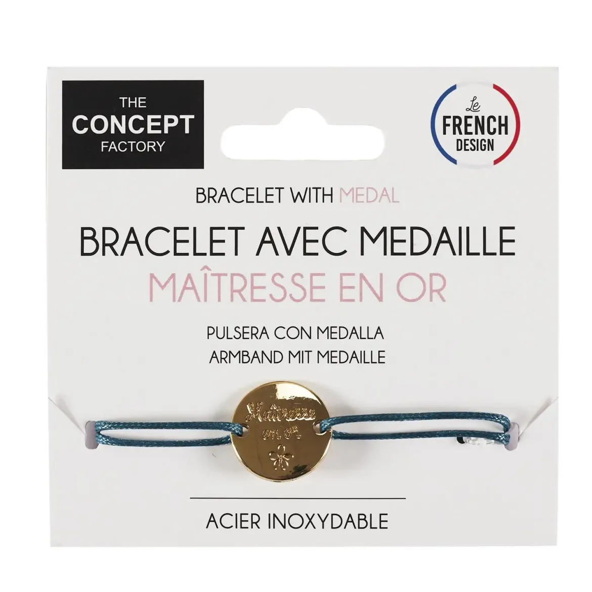 BRACELET CORDON GRAVE MERCI POUR CETTE ANNEE