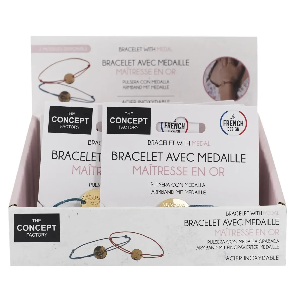BRACELET CORDON GRAVE MERCI POUR CETTE ANNEE