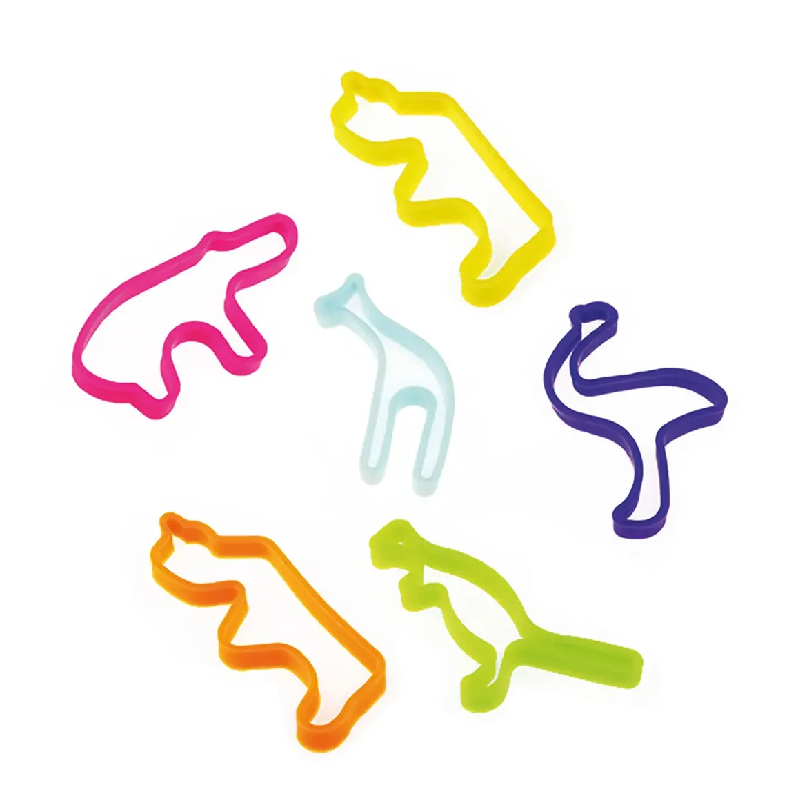 BRACELET FORME ANIMAL EN SILICONE X6