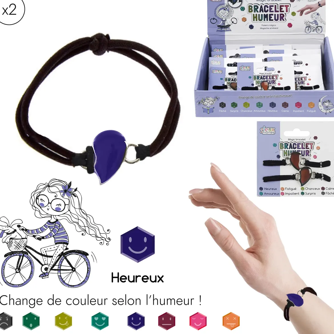BRACELET HUMEUR X2 PIECES