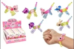 BRACELET MAGIQUE PERLES ANIMAL H5 6CM L18CM