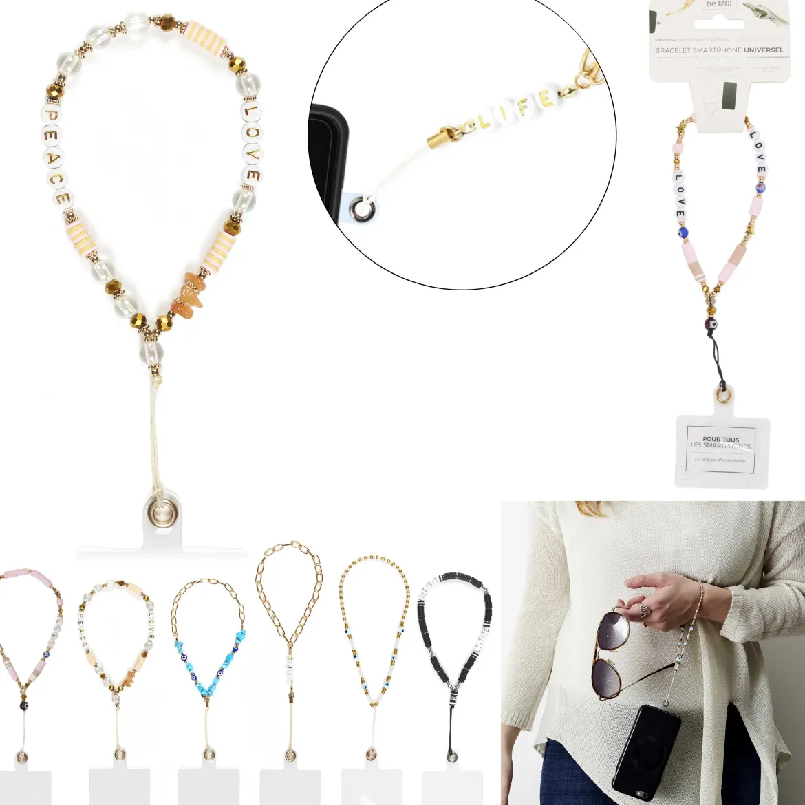 BRACELET SMARTPHONE UNIVERSEL PERLES