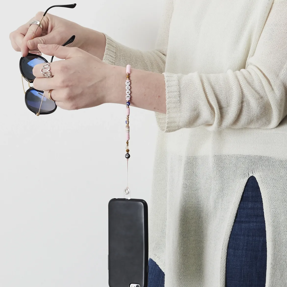 BRACELET SMARTPHONE UNIVERSEL PERLES
