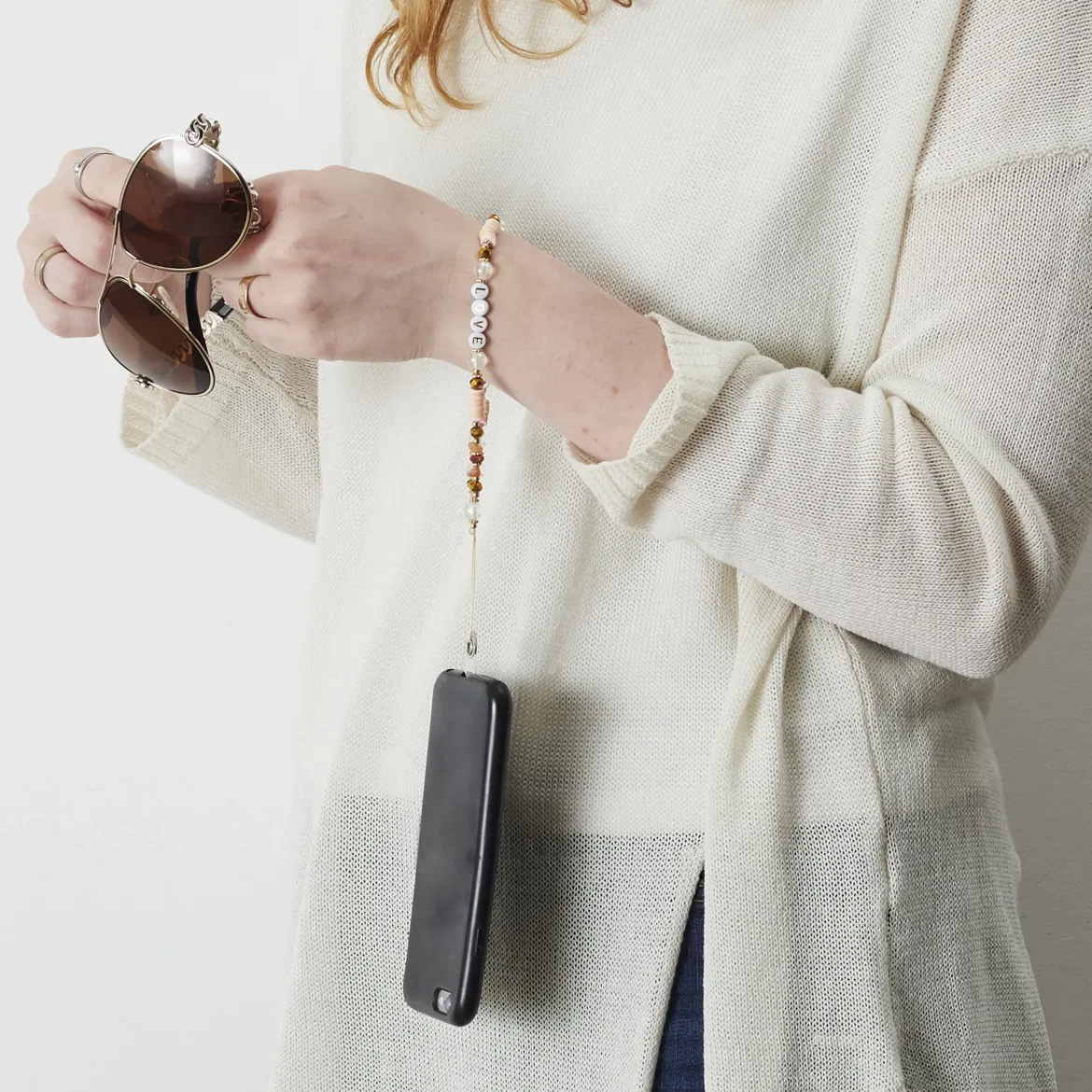 BRACELET SMARTPHONE UNIVERSEL PERLES