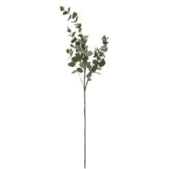 BRANCHE EUCALYPTUS PAILLETEE FLOQUEE 98CM