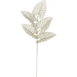 BRANCHE 5 FEUILLES AJOUREES OR H.80CM
