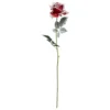BRANCHE ROSE ROUGE ENNEIGEE H.62CM